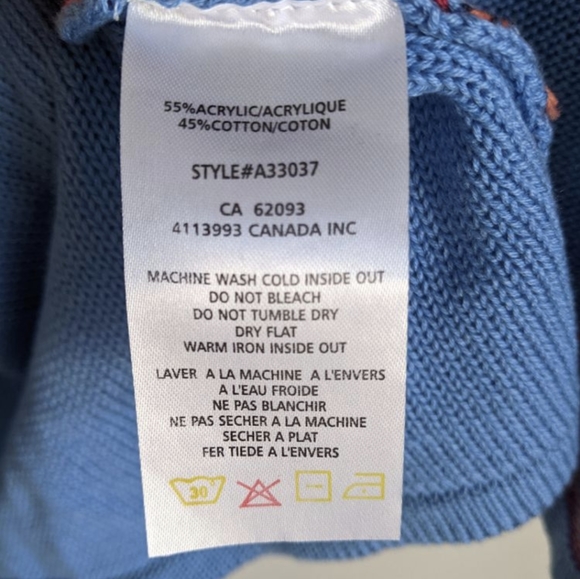 Alison Sheri striped blue and red top XXL - Picture 2 of 6